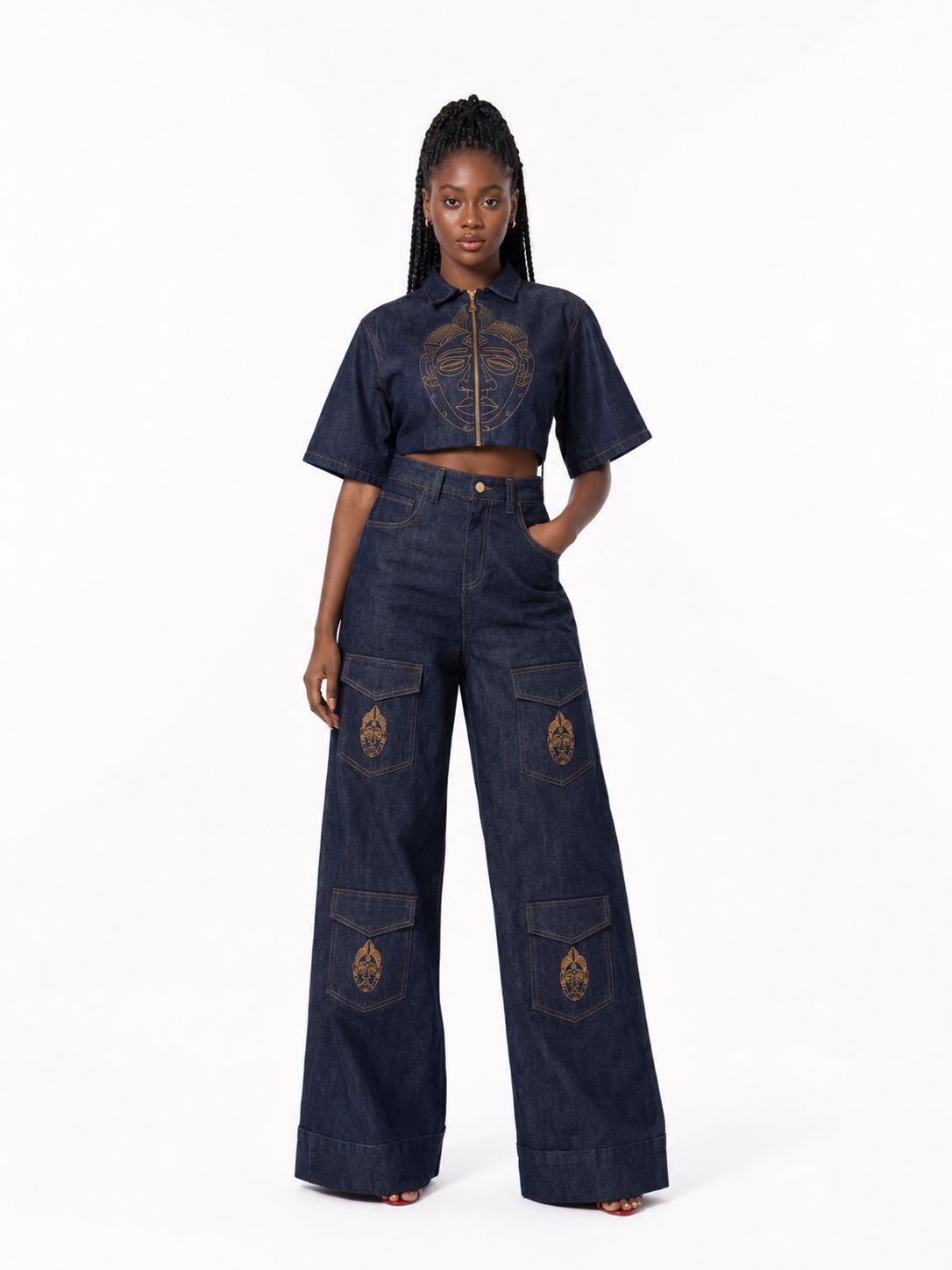 Ensemble Denim Pantalon Femme