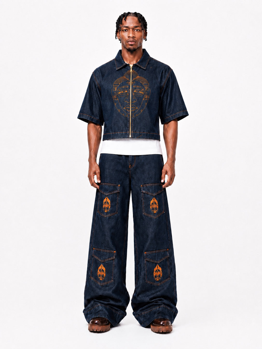 Chemise Denim Masque Homme